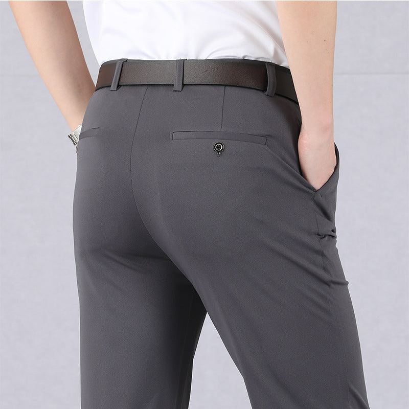 Heren stretchbroek – Elastische tailleband – Ademende stof – Duurzaam ontwerp
