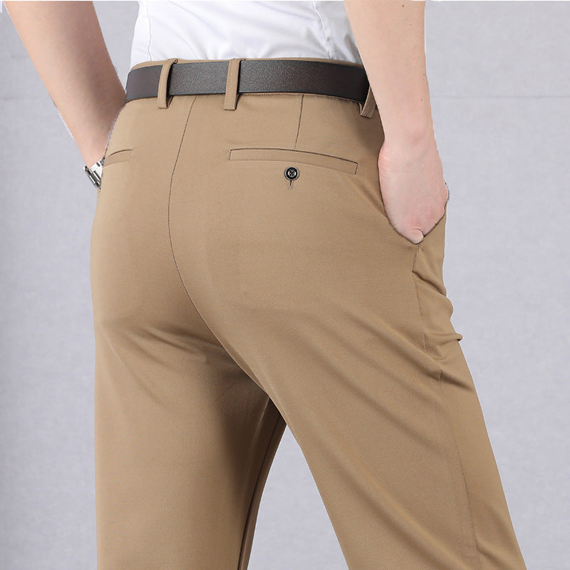 Heren stretchbroek – Elastische tailleband – Ademende stof – Duurzaam ontwerp