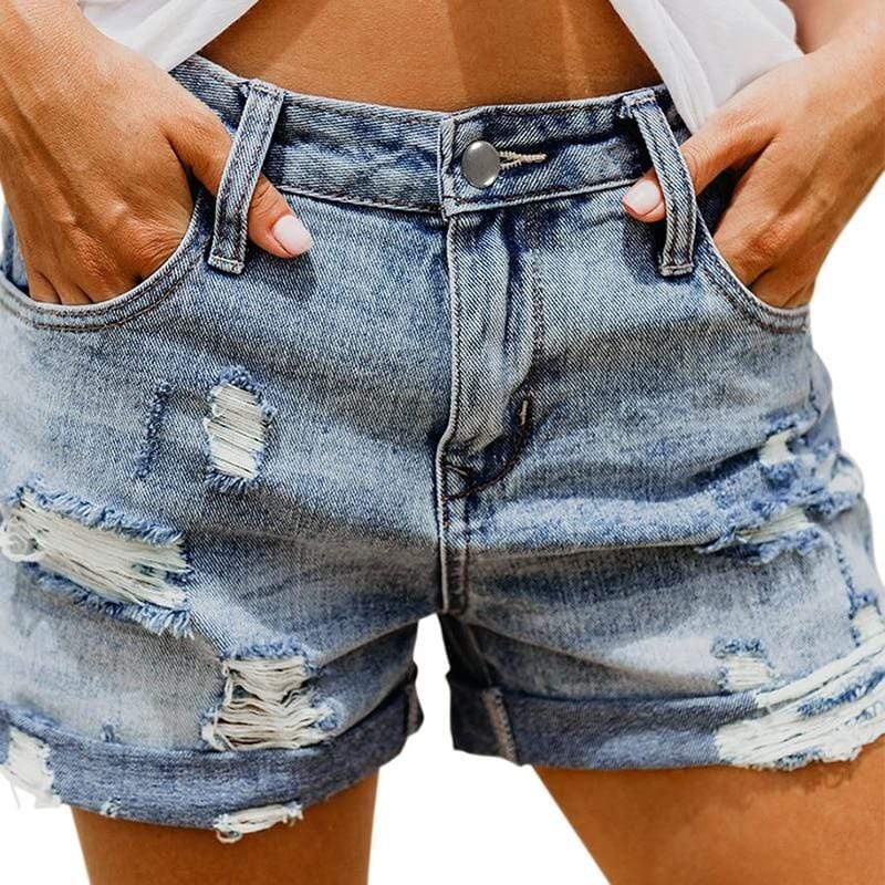 Boheemse Denim Shorts Dames-2