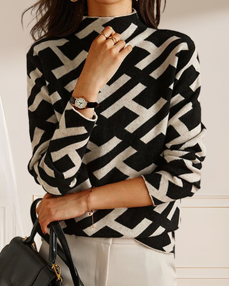 Stijlvolle Gebreide Trui voor Dames-4