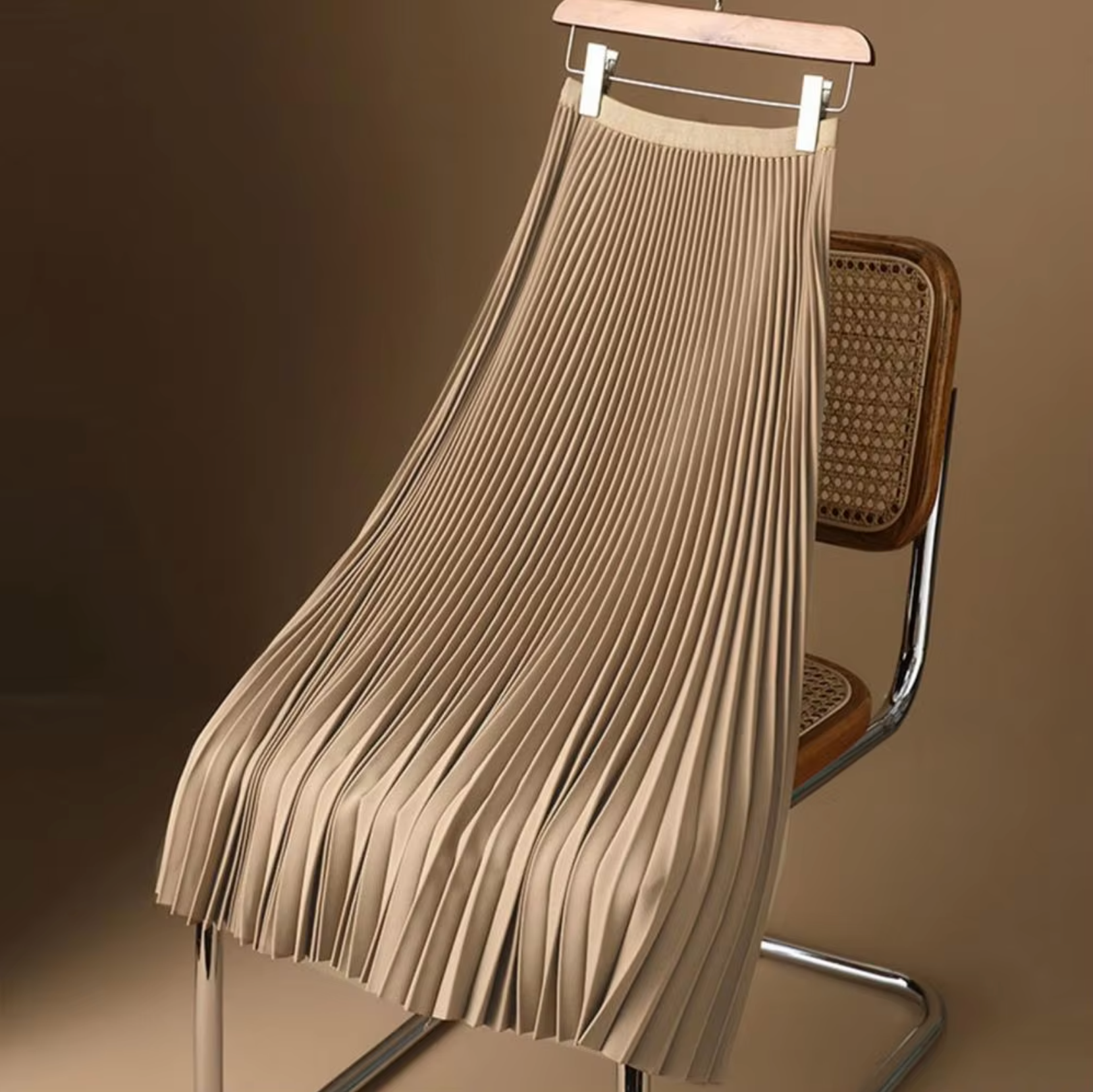 Variant image for Dames A-Lijn Plooirok met Elastische Taille voor Casual en Formele Gelegenheden, Stijlvol en Comfortabel-21