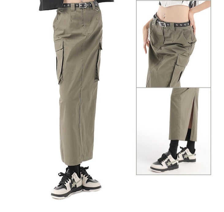 Dames Rok - Cargo Design - Midi Lengte - Praktische Zakken