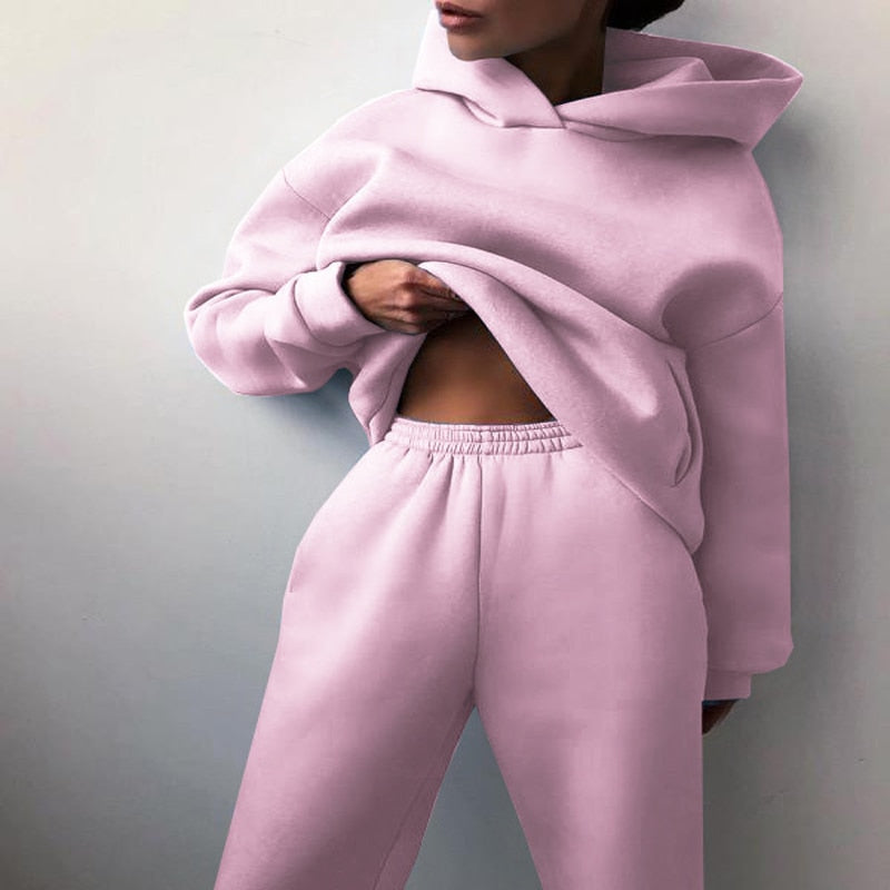 Dames Oversized Hoodie & Joggingbroek Set | Casual Loungewear Trainingspak