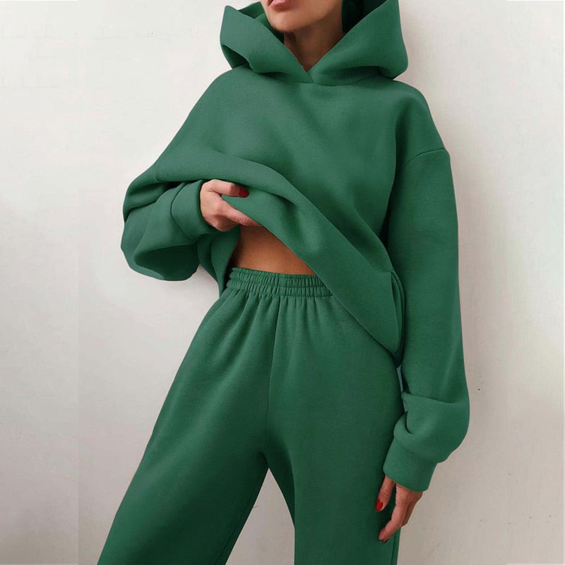 Dames Oversized Hoodie & Joggingbroek Set | Casual Loungewear Trainingspak