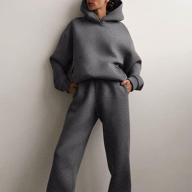 Dames Oversized Hoodie & Joggingbroek Set | Casual Loungewear Trainingspak
