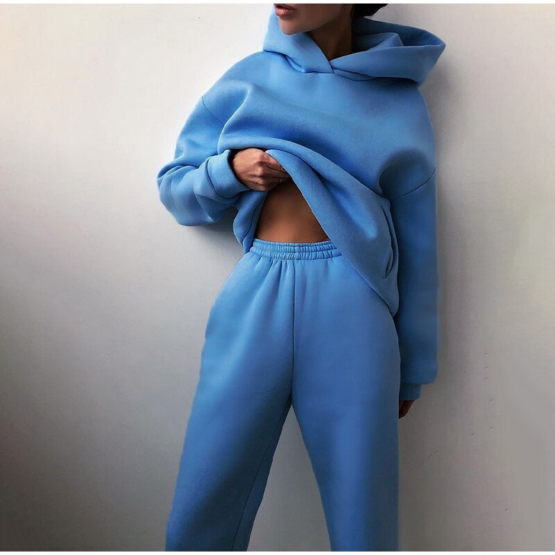 Dames Oversized Hoodie & Joggingbroek Set | Casual Loungewear Trainingspak