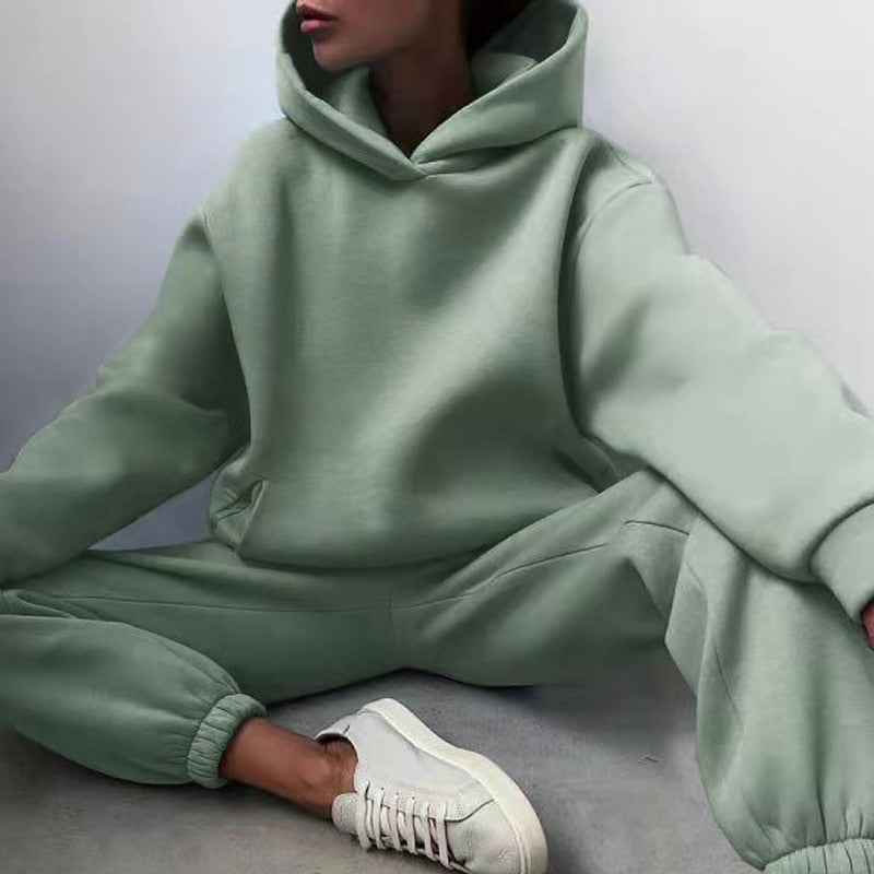 Dames Oversized Hoodie & Joggingbroek Set | Casual Loungewear Trainingspak