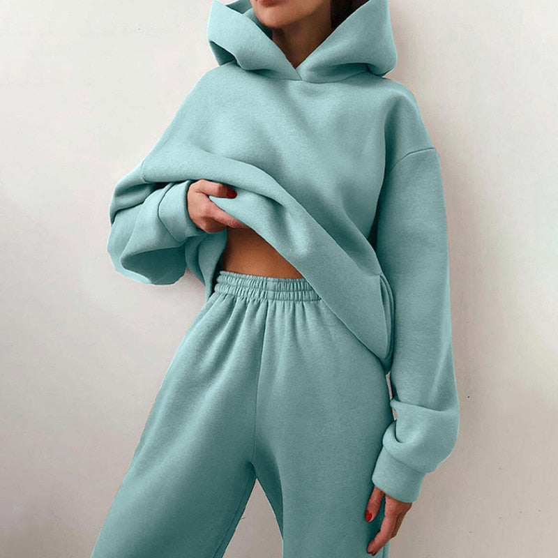 Dames Oversized Hoodie & Joggingbroek Set | Casual Loungewear Trainingspak