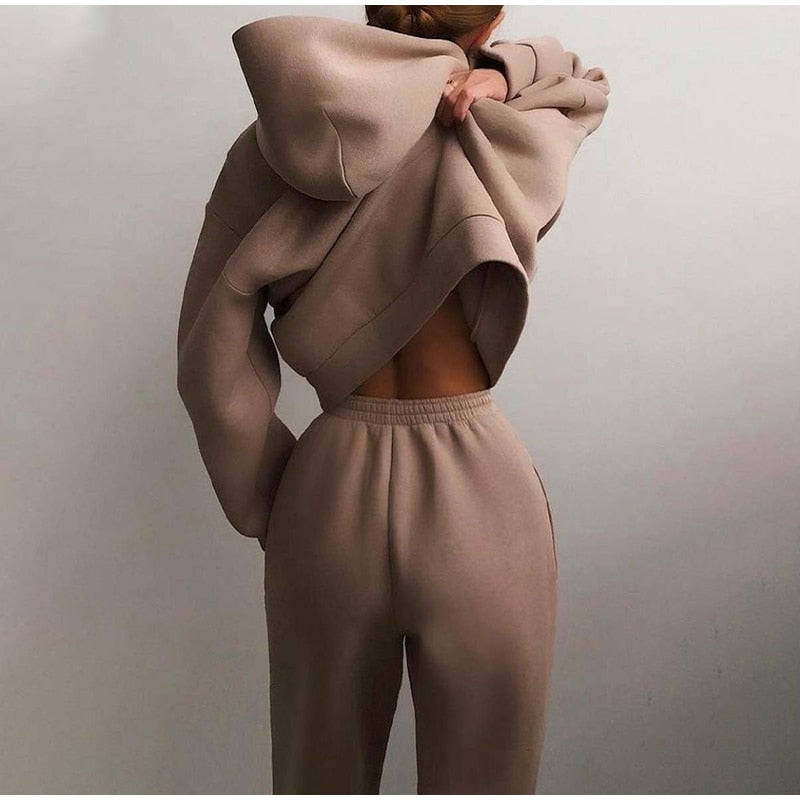 Dames Oversized Hoodie & Joggingbroek Set | Casual Loungewear Trainingspak