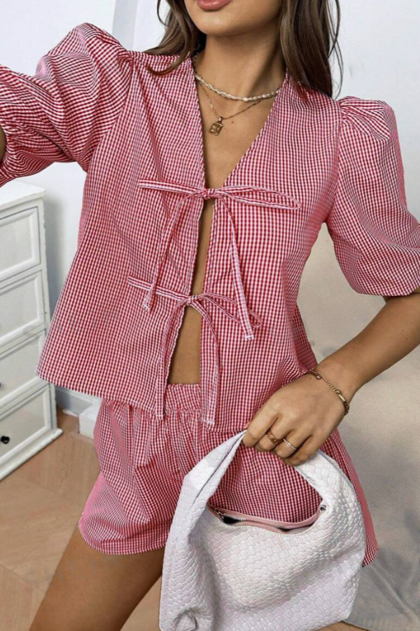 Dames Shirt Met Puff Mouwen-4