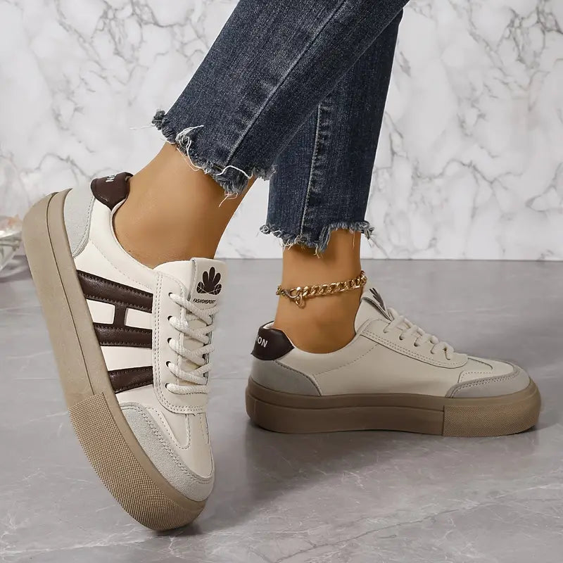Dames Sneakers | Witte Sneakers Voor Stedelijke Activiteiten | Sarah-5