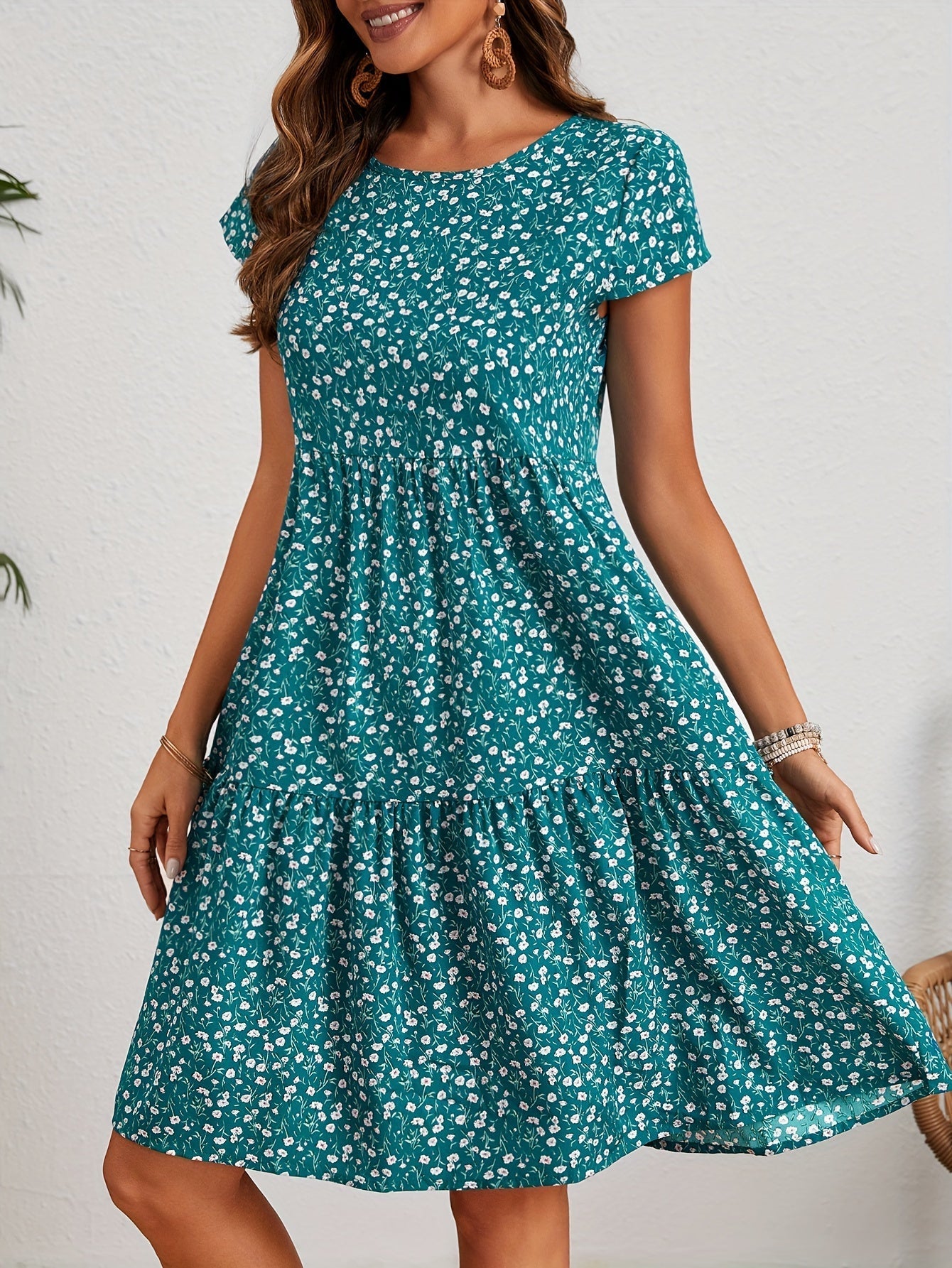 Elegante Bloemenjurk Zomerlook-2