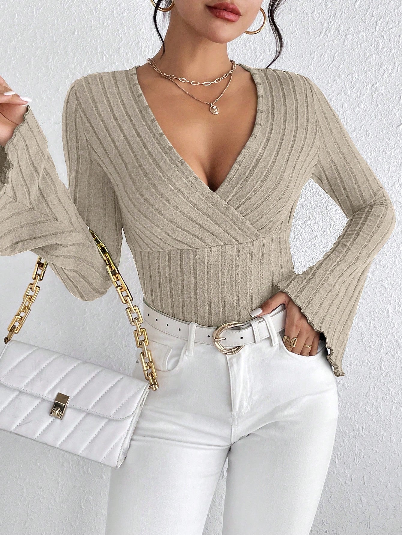 Variant image for Elegante Dames Blouse met V-hals-2