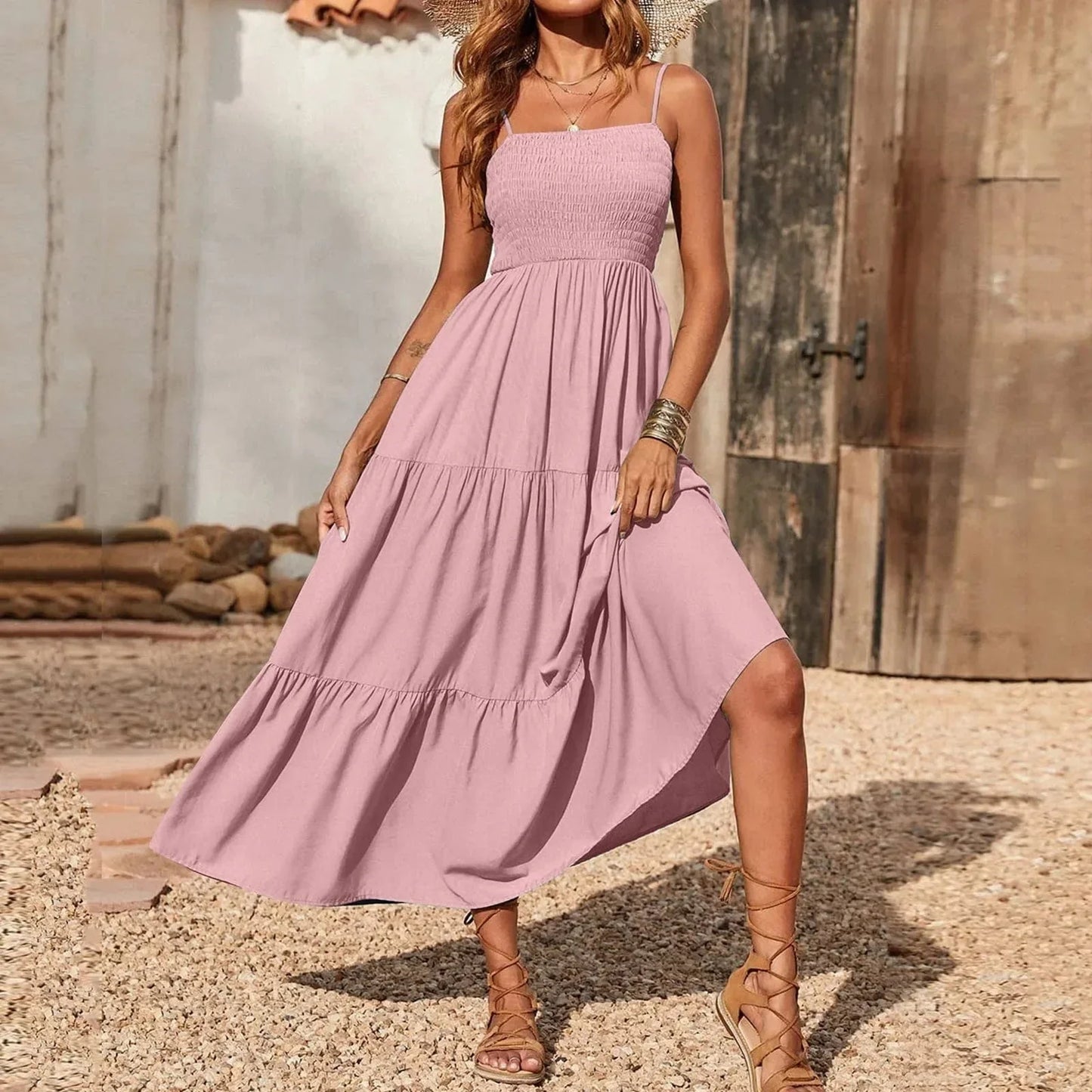 Elegante Lange Jurk Dames Zomer-2