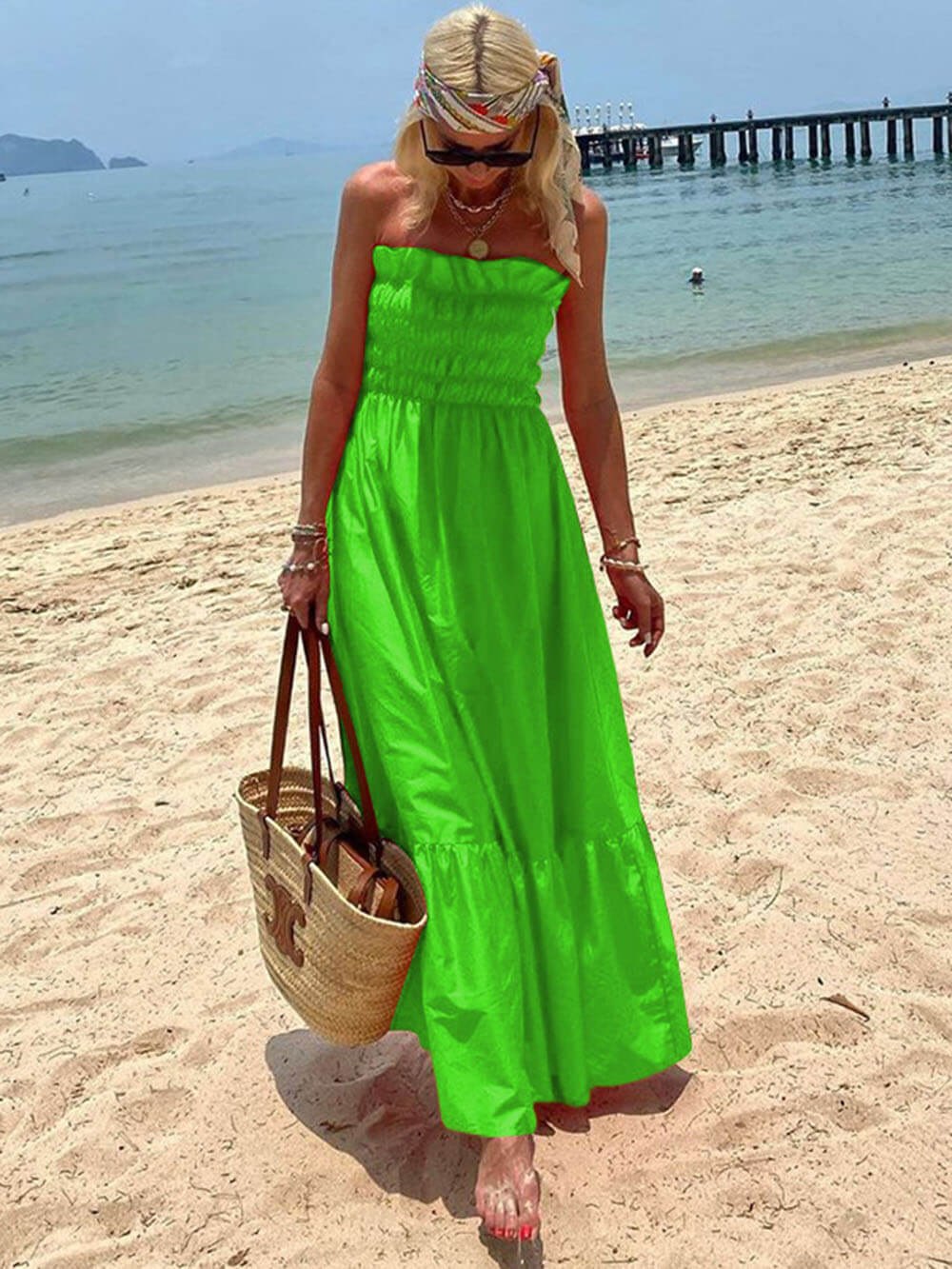 Elegante Lange Maxi Jurk Dames-5