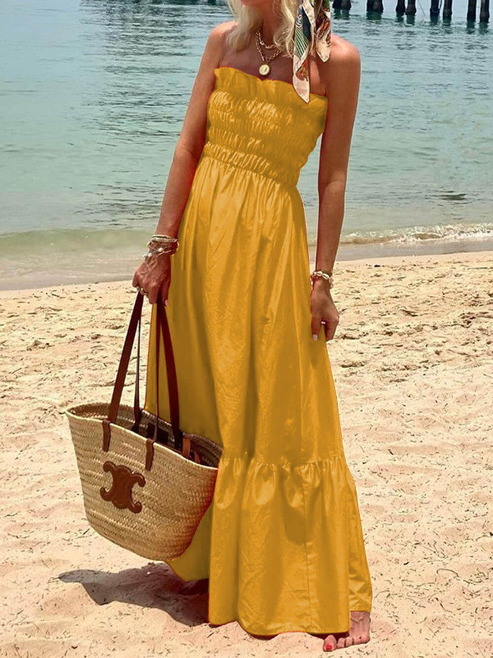 Elegante Lange Maxi Jurk Dames-6