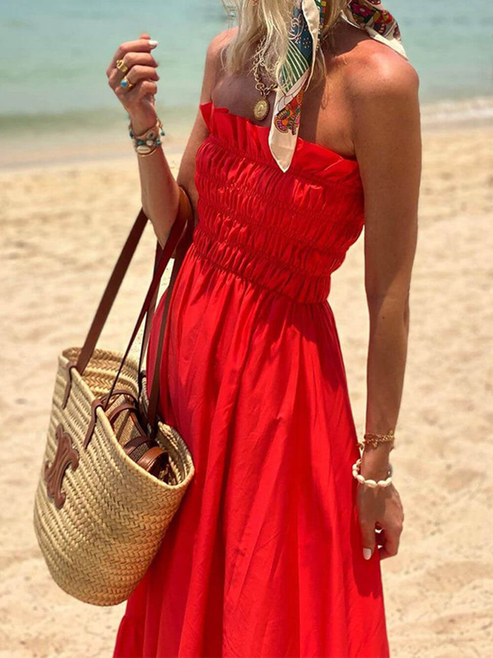 Elegante Lange Maxi Jurk Dames-2
