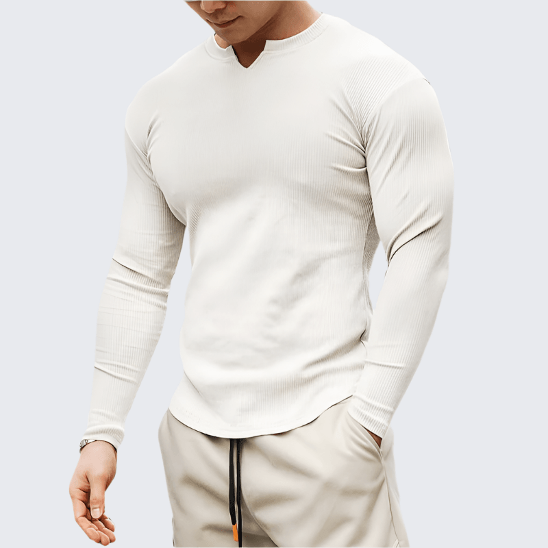 Elegante Longsleeve Heren Shirt-1