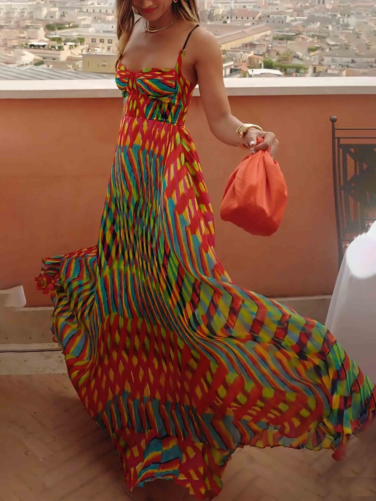 Elegante Maxi Jurk Dames Zomer-3
