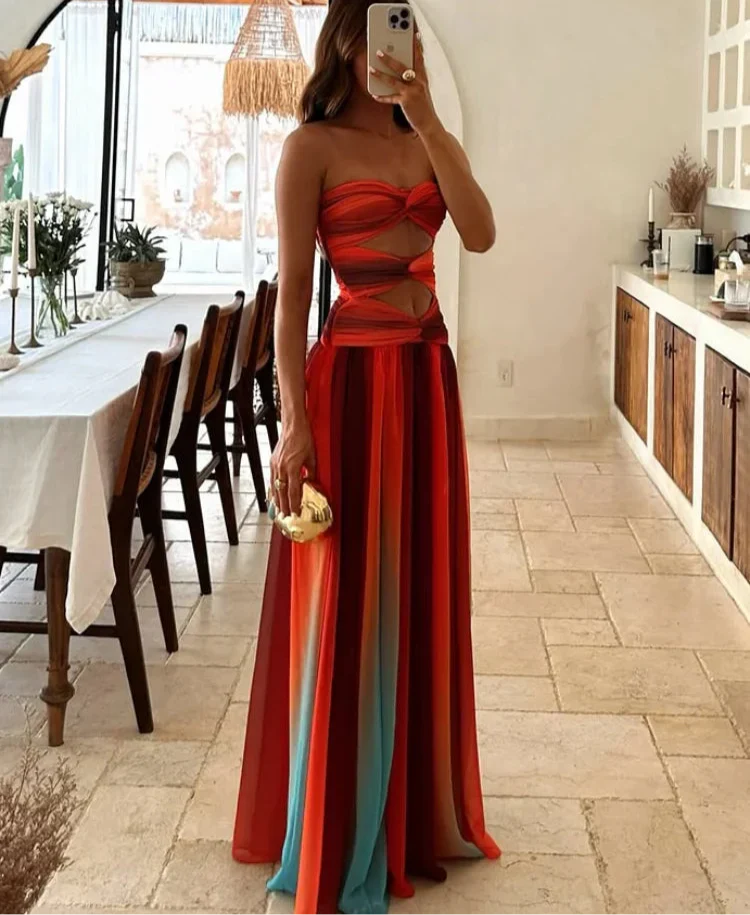 Elegante Maxi Jurk Dames Zomer-2