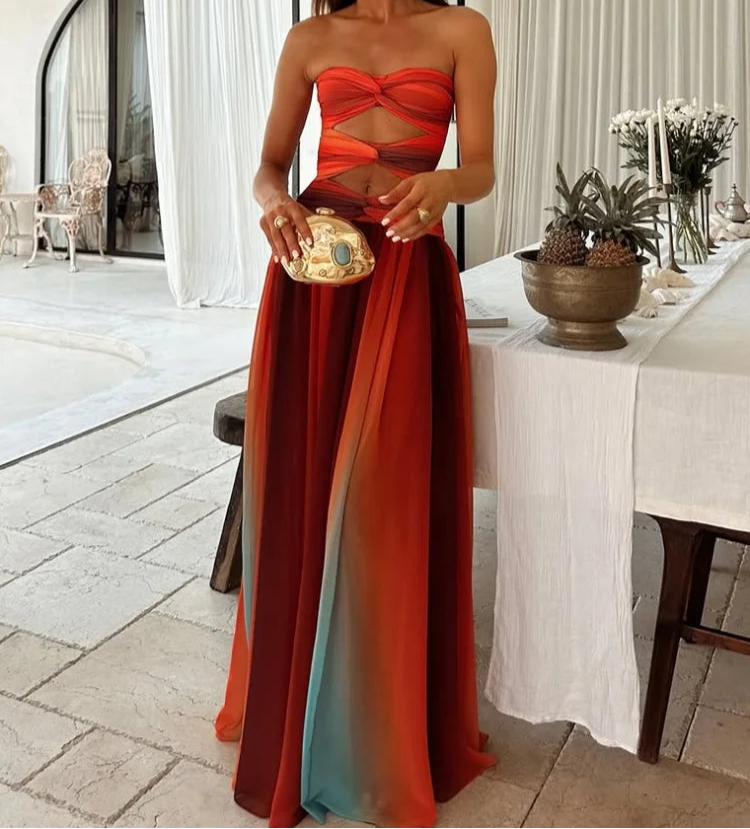 Elegante Maxi Jurk Dames Zomer-4