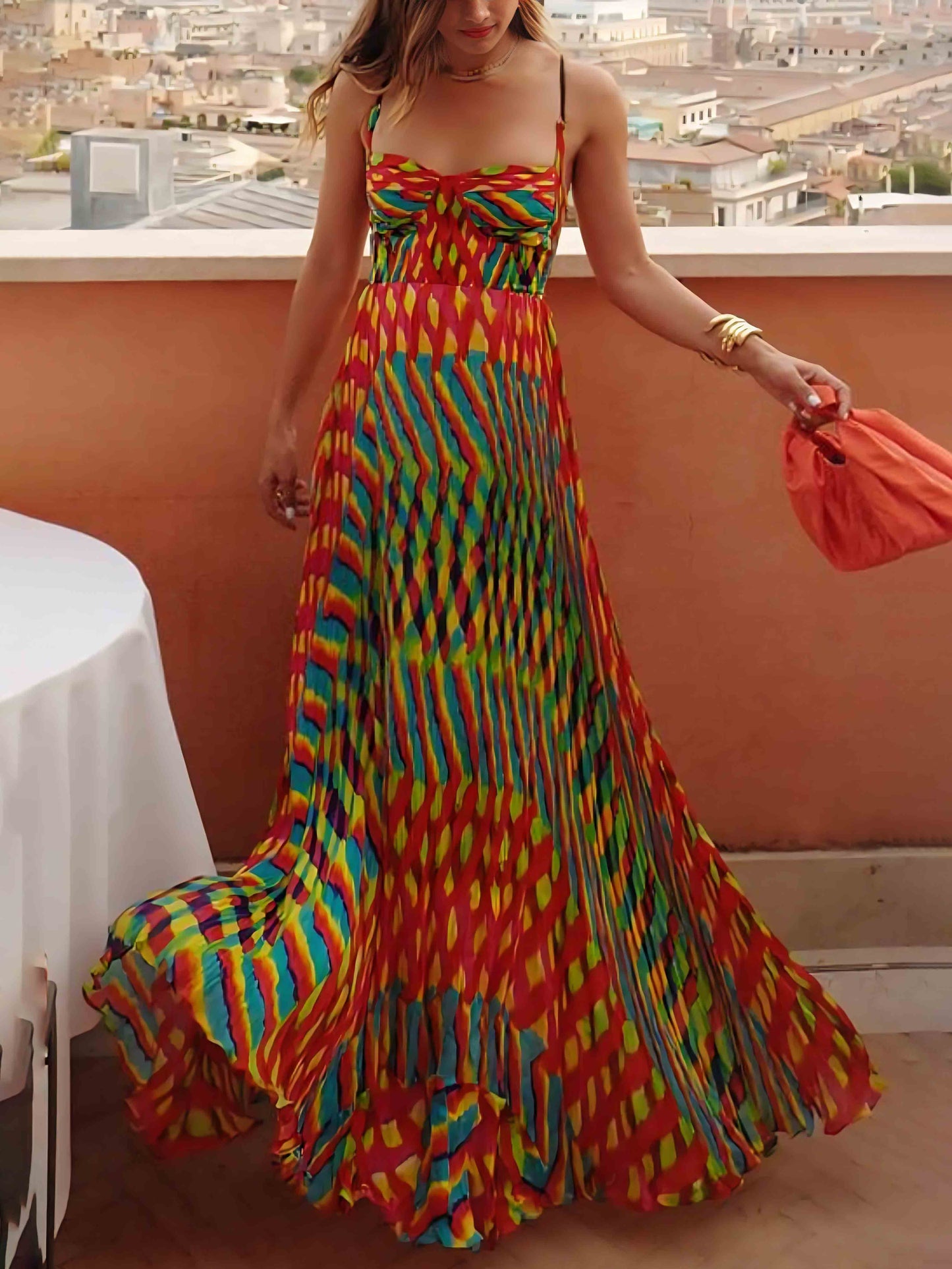Variant image for Elegante Maxi Jurk Dames Zomer-1