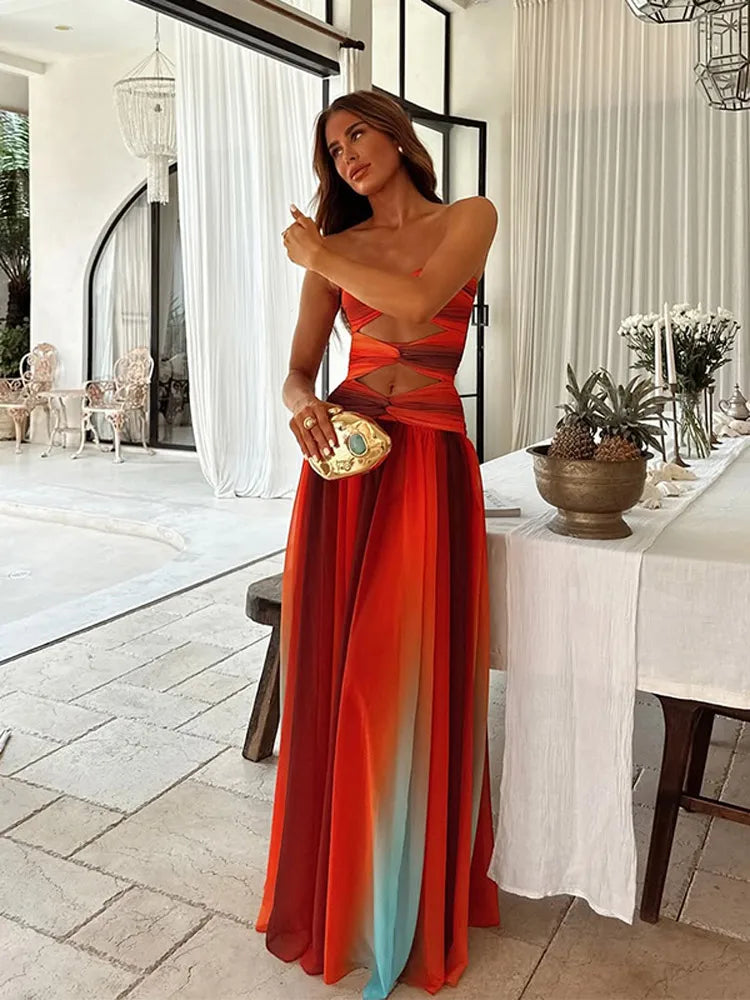 Variant image for Elegante Maxi Jurk Dames Zomer-4