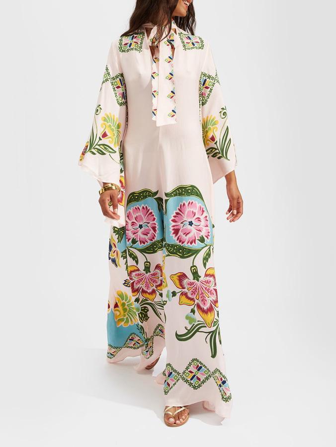 Elegante Maxi Jurk Met Lange Mouwen-4