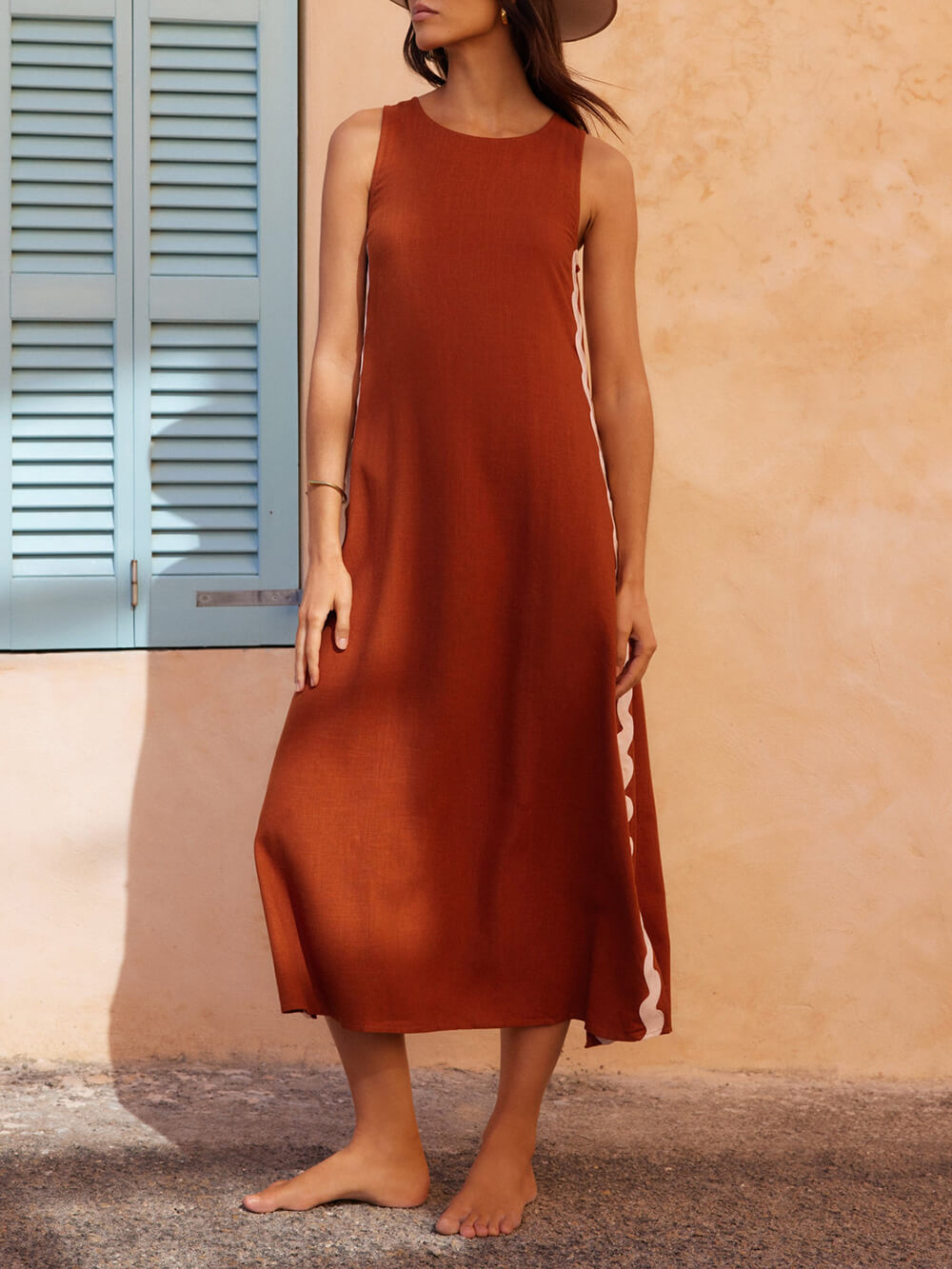 Variant image for Elegante Maxi Jurk met Zijsplitten-6