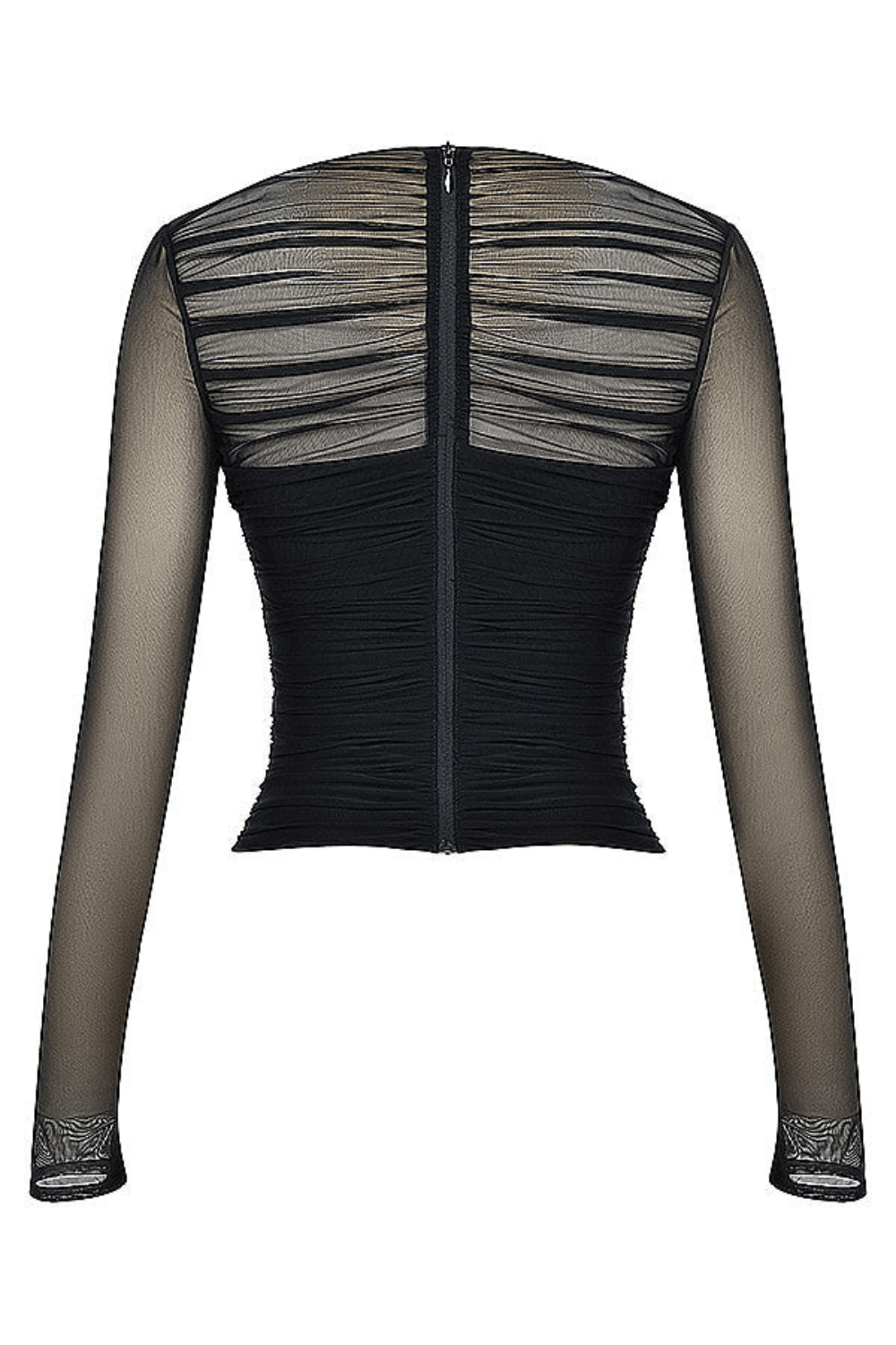 Stijlvolle Dames Top Met Mesh-4