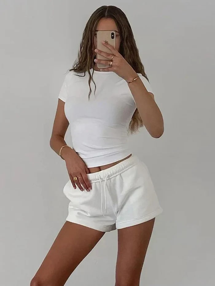 Variant image for Flatterend Getailleerd T-Shirt Vrouwen-19