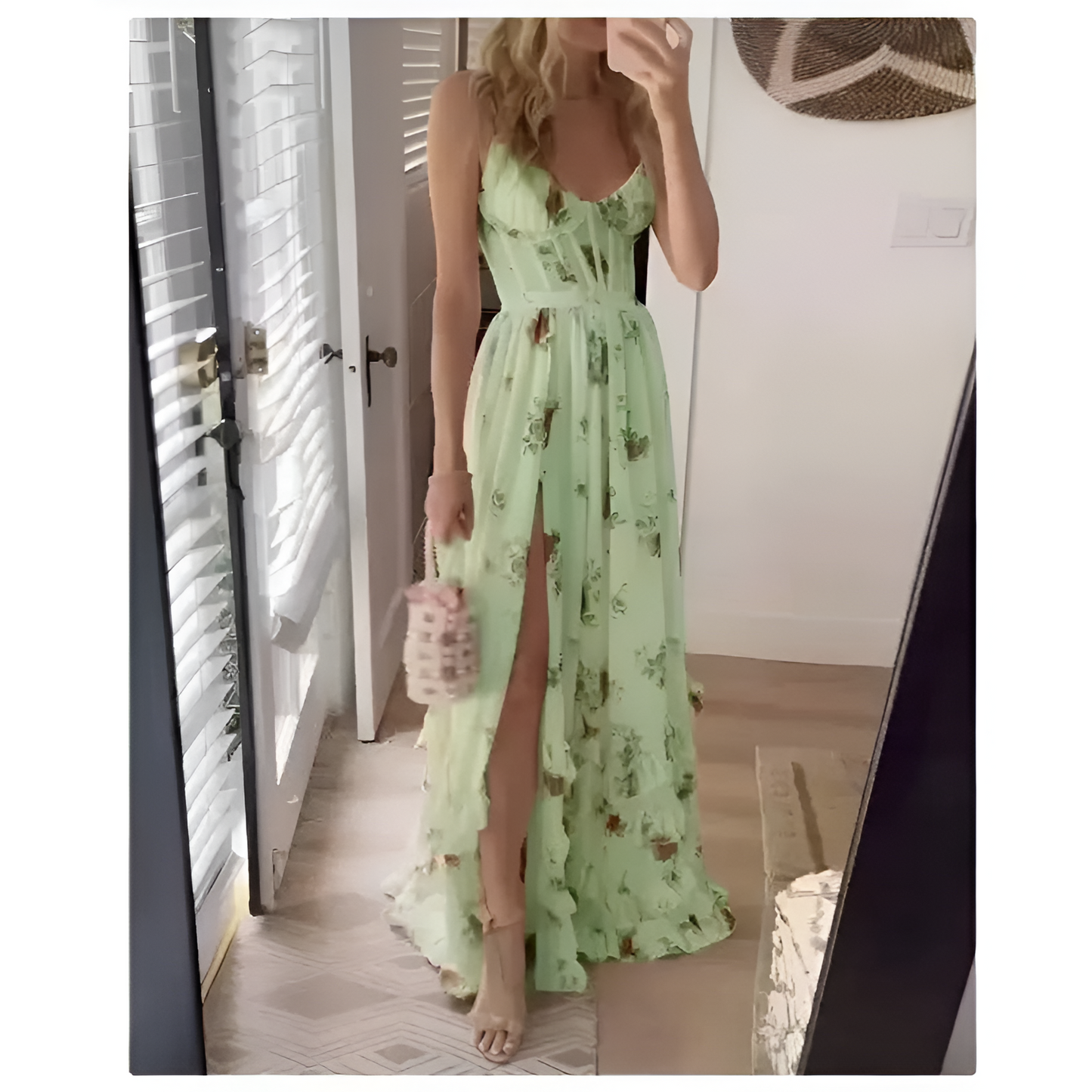 Dames Jurk - Elegante Bloemenprint - Mouwloos Design - Lichtgewicht Stof
