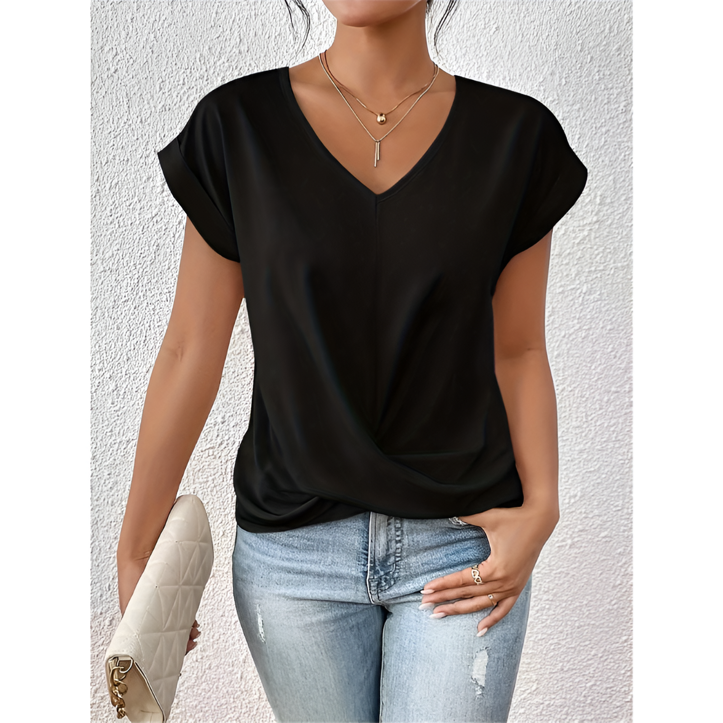 Dames T-shirt - V-Hals - Lichtgewicht - Ademend