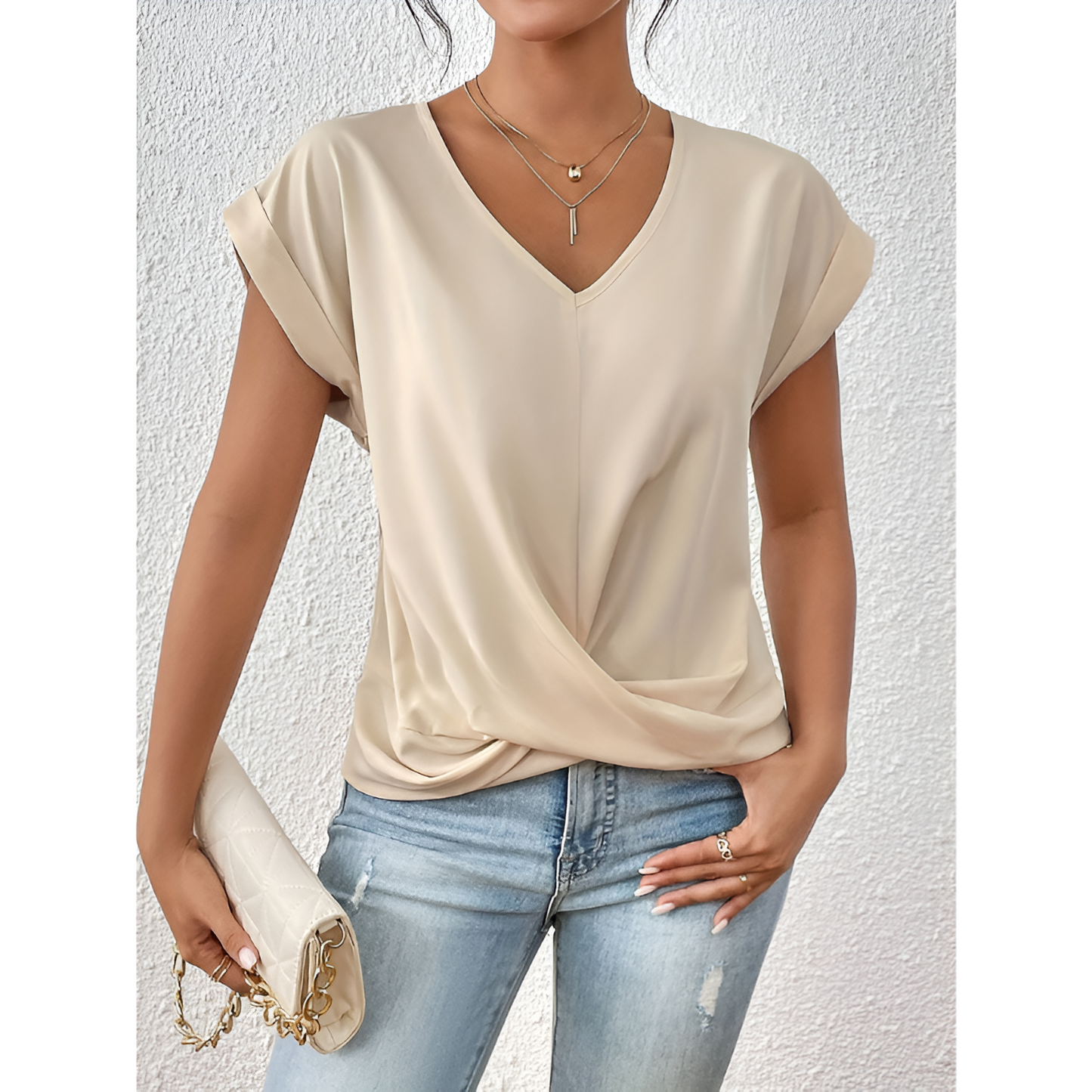 Dames T-shirt - V-Hals - Lichtgewicht - Ademend