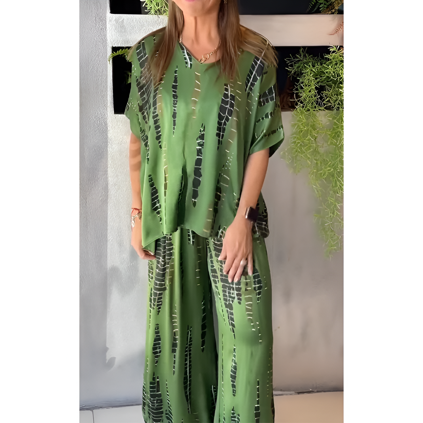 Dames Set - Geprinte Stijl - Ademend Materiaal - Relaxte Pasvorm