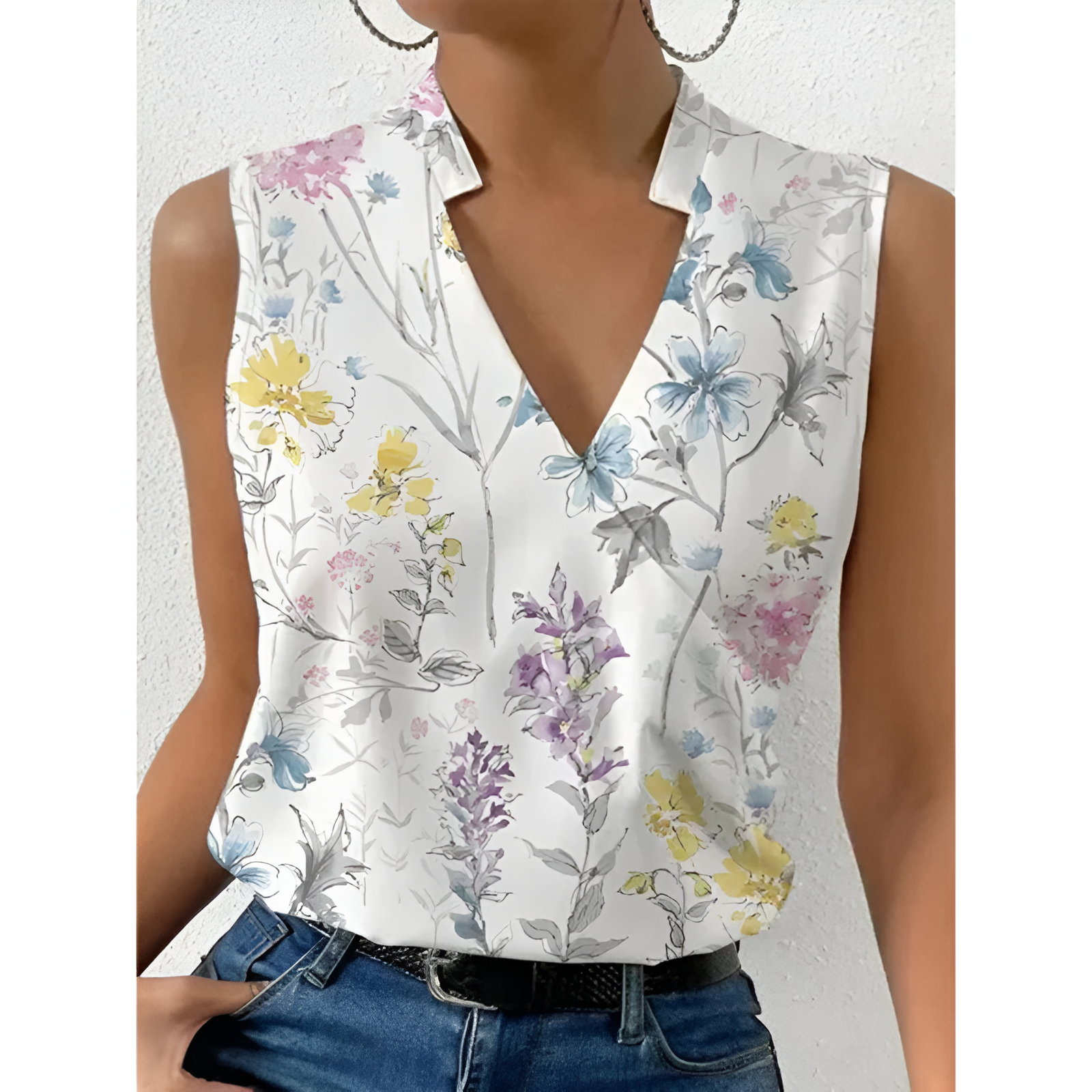 Dames Top - Mouwloos - Luchtig - Elegant