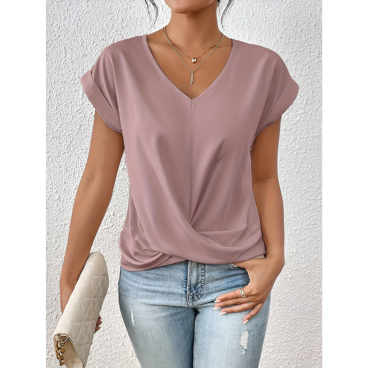 Dames T-shirt - V-Hals - Lichtgewicht - Ademend