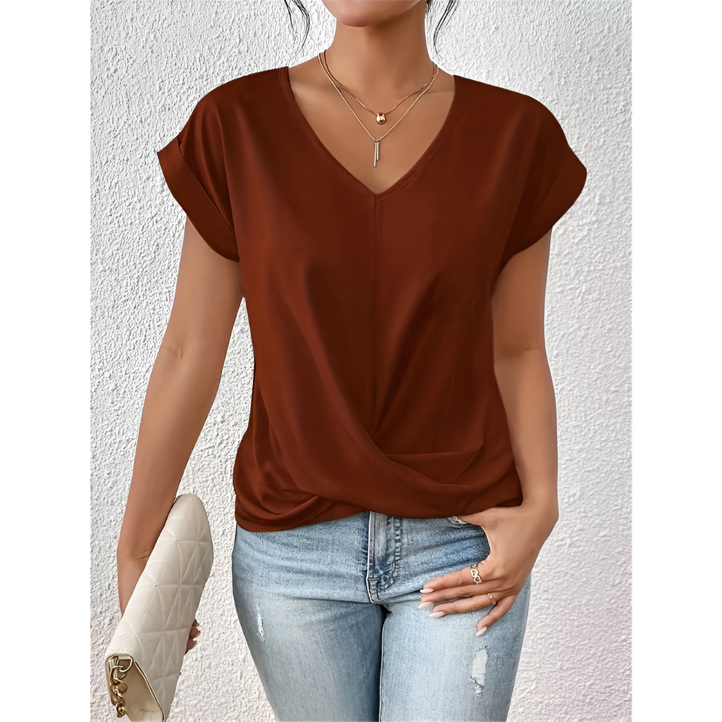 Dames T-shirt - V-Hals - Lichtgewicht - Ademend