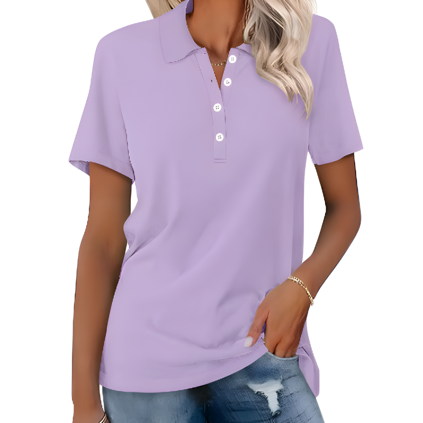 Dames Poloshirt - Tijdloos Design - Comfortabele Pasvorm - Veelzijdig Draagbaar