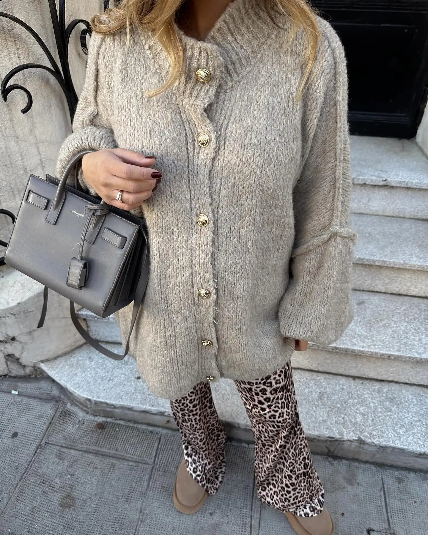 Gehaakte cardigan Sweater