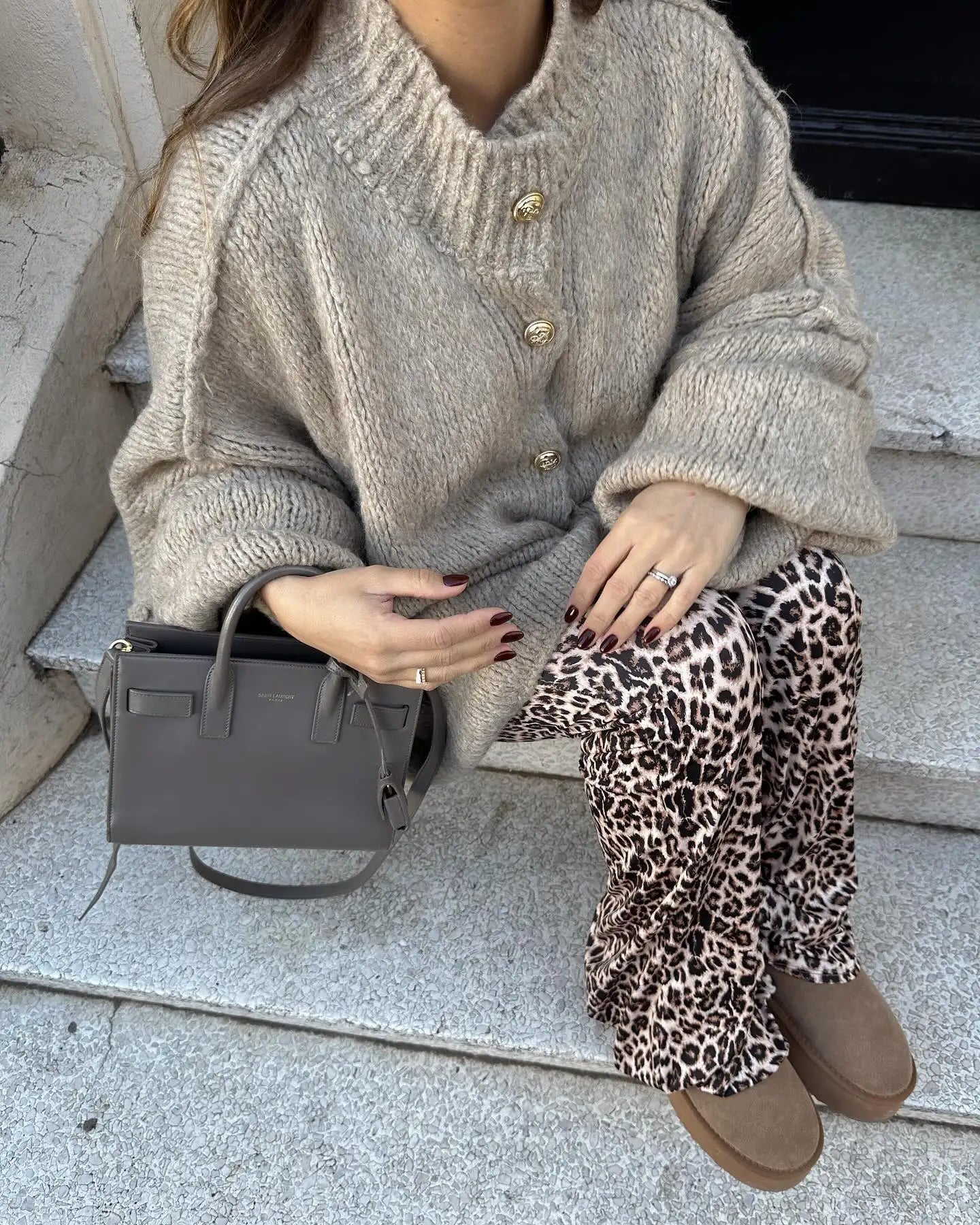 Gehaakte cardigan Sweater