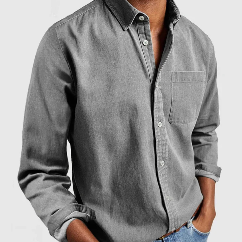 Variant image for Heren Denimshirt Lange Mouwen-8