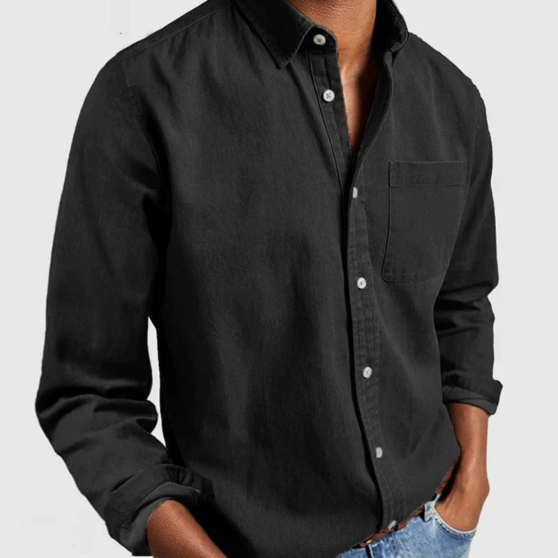 Variant image for Heren Denimshirt Lange Mouwen-15