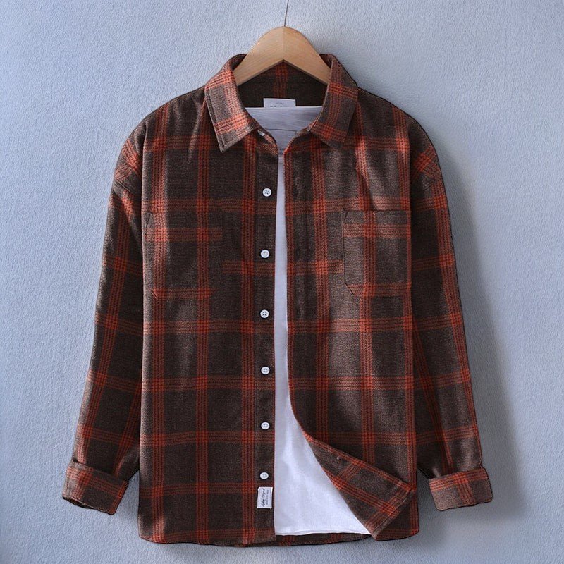 Heren Overhemd - Flanel - Geruit - Lange Mouwen