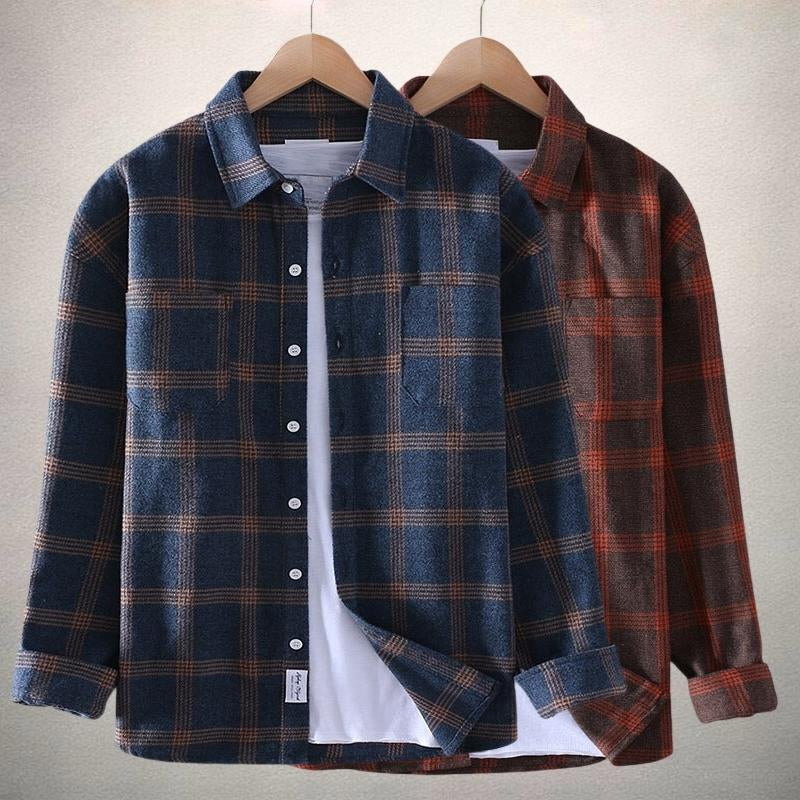 Heren Overhemd - Flanel - Geruit - Lange Mouwen