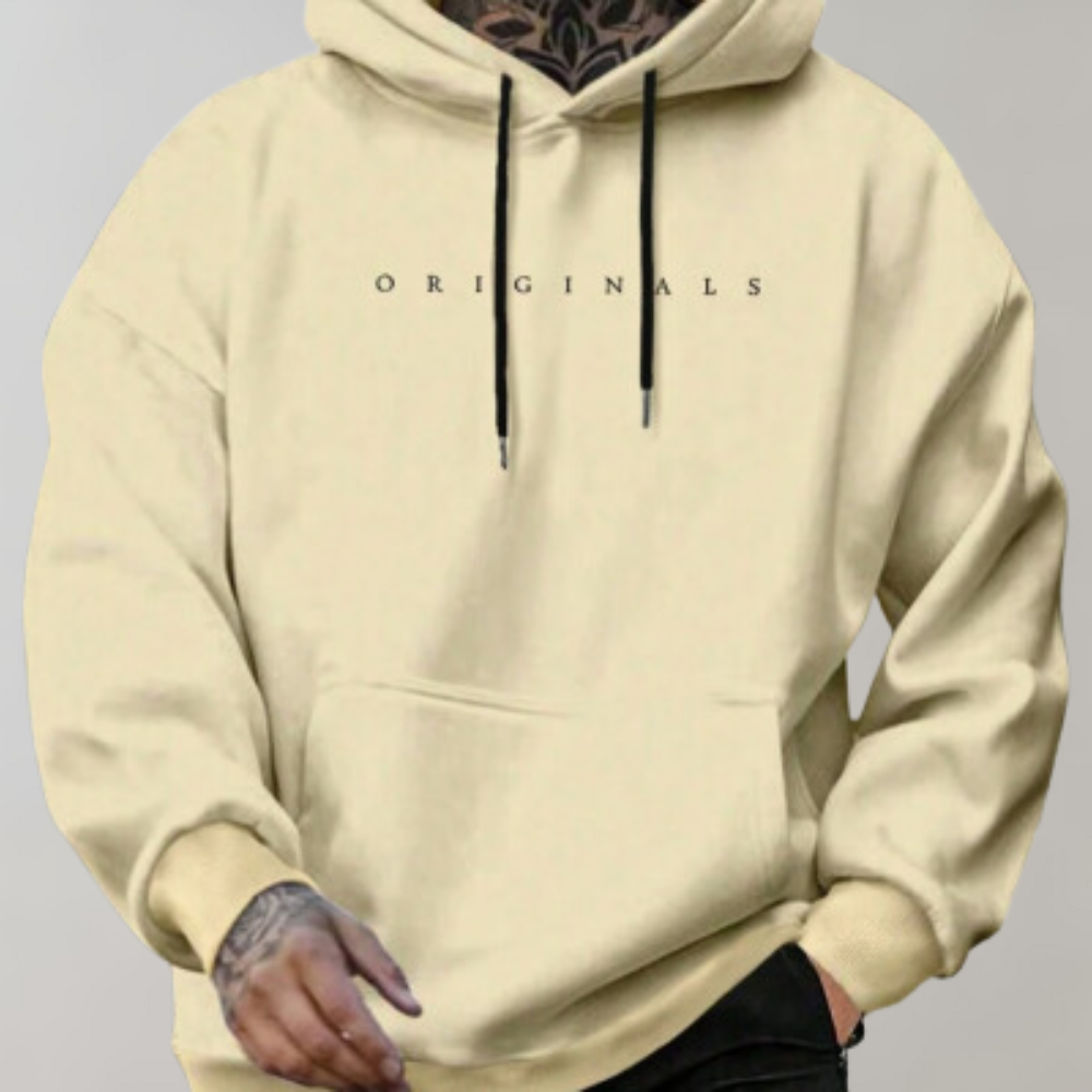 Heren Hoodie met Grafische Print | Casual Pullover met 'Originals' Tekstontwerp