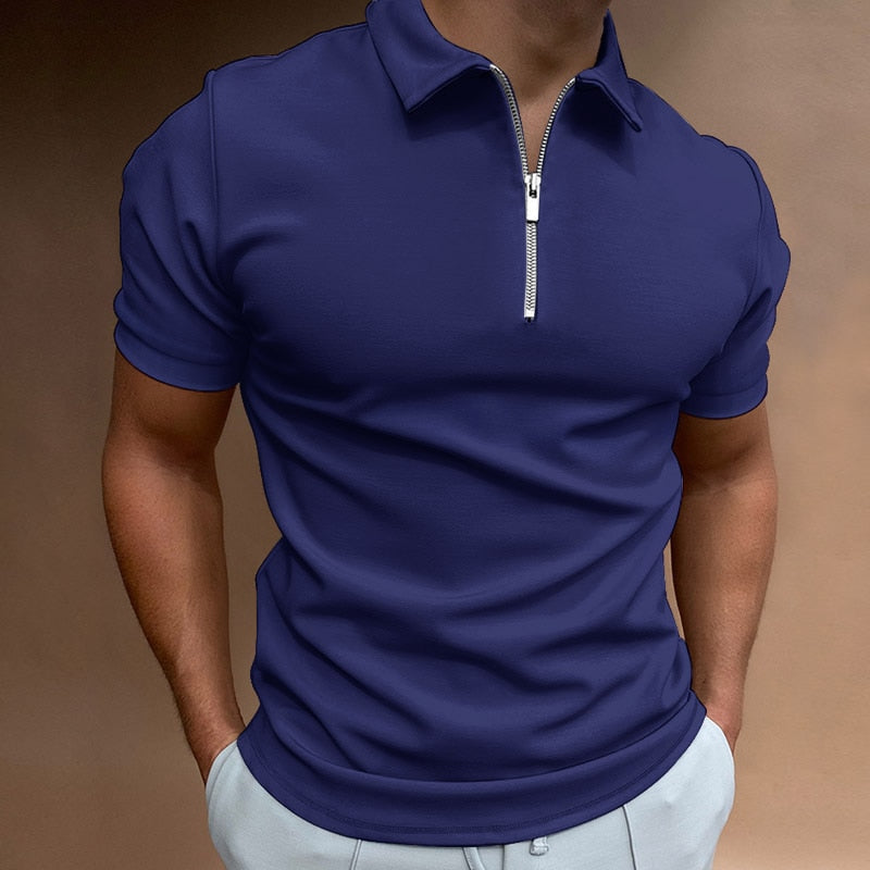 Variant image for Heren Polo Zwart Met Rits-25