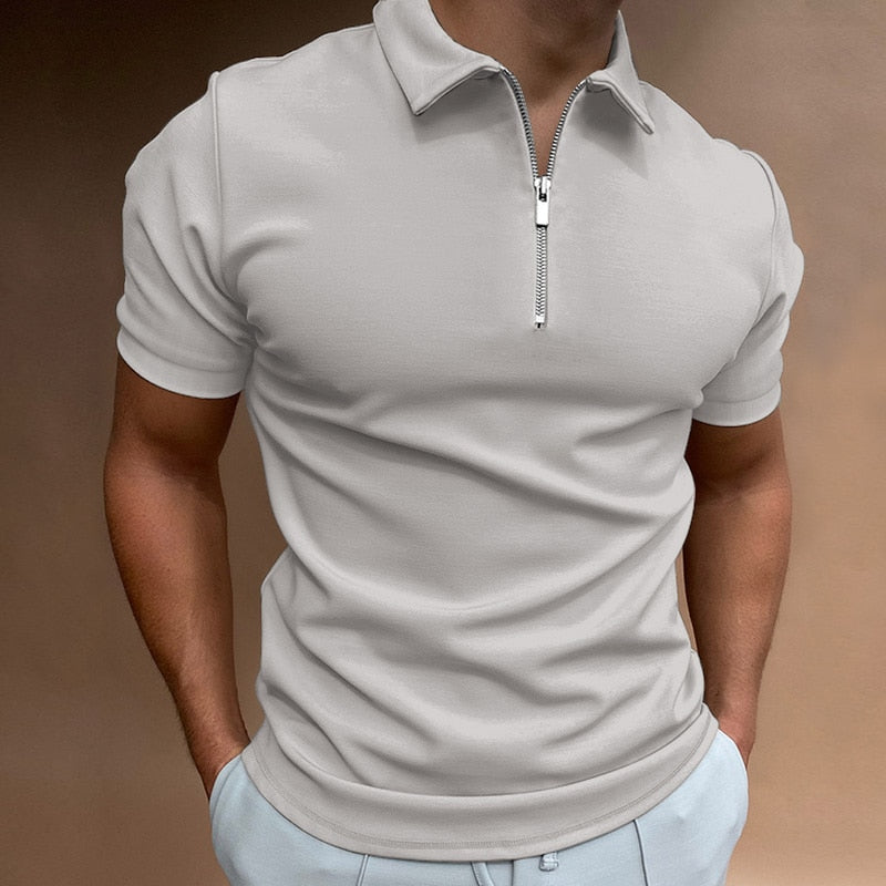 Variant image for Heren Polo Zwart Met Rits-49