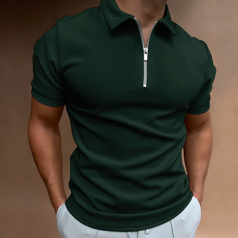 Variant image for Heren Polo Zwart Met Rits-33