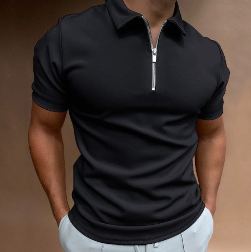 Variant image for Heren Polo Zwart Met Rits-17